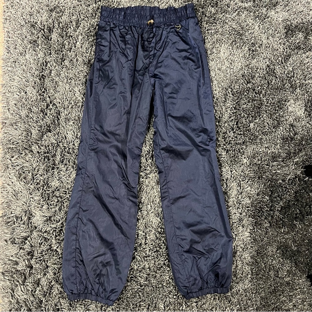 🍒OBERMEYER VINTAGE NAVY BLUE LIGHTWEIGHT SHELL SNOW PANTS SIZE 12🍒